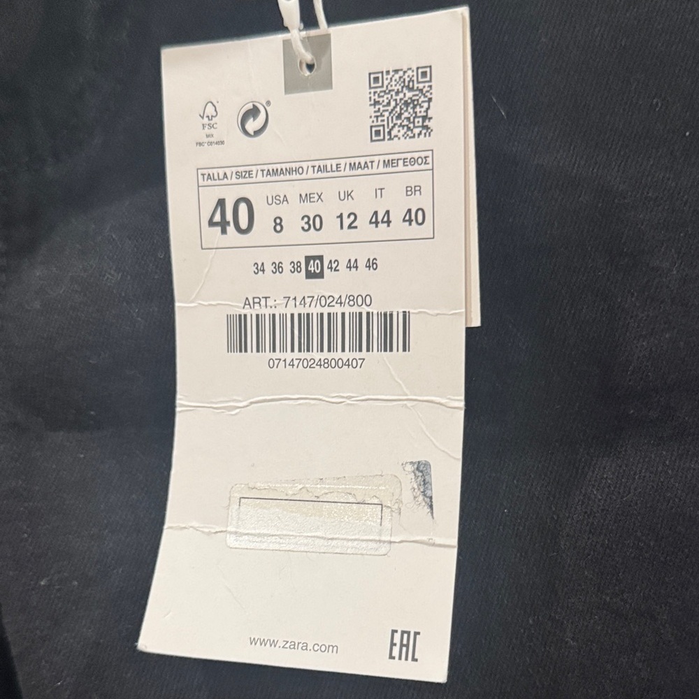 Zara Black Skinny Jean *NWT*